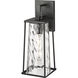 Dutton 1 Light 16 inch Powder Coated Black Outdoor Wall Sconce
